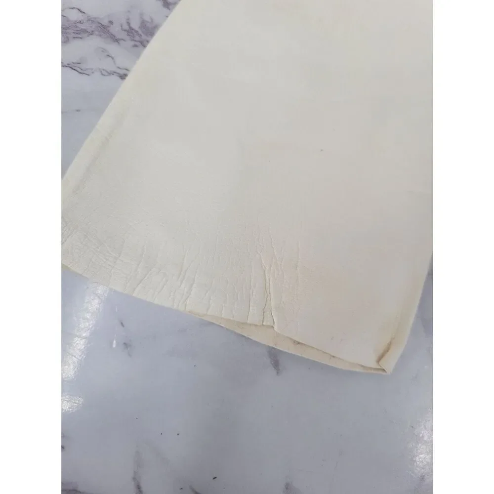 Lavabile Vintage 50s Long Ivory White Leather Gloves
